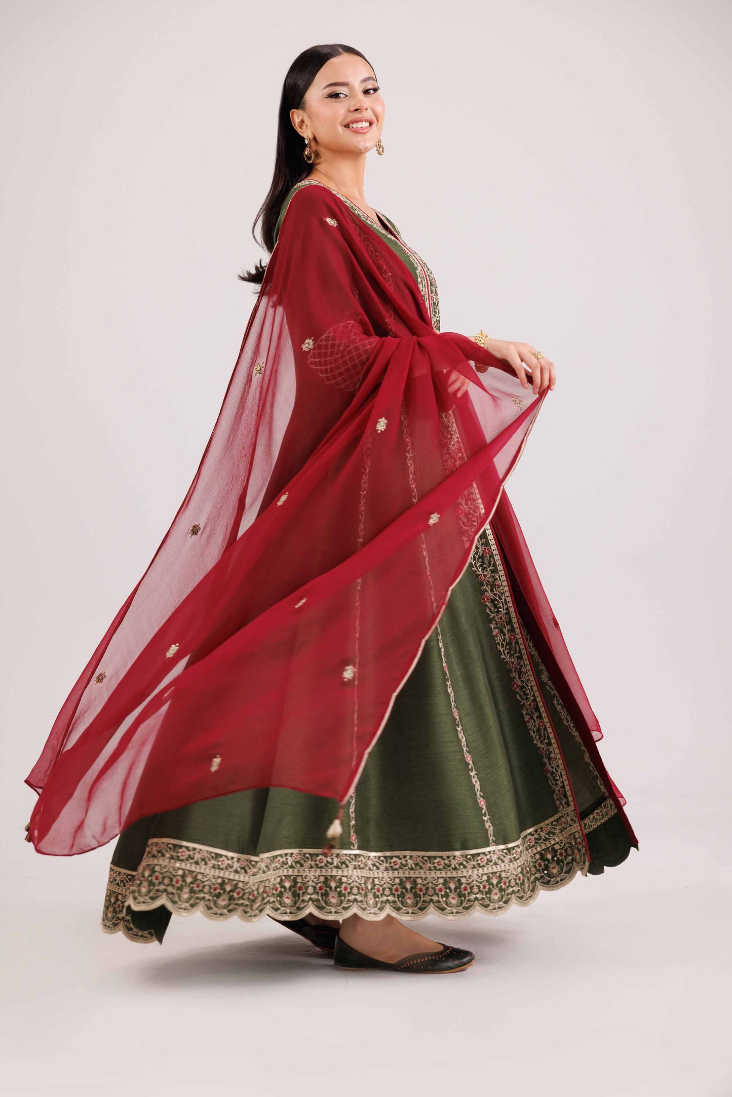 3 Piece - Embroidered Suit - KFW25-89