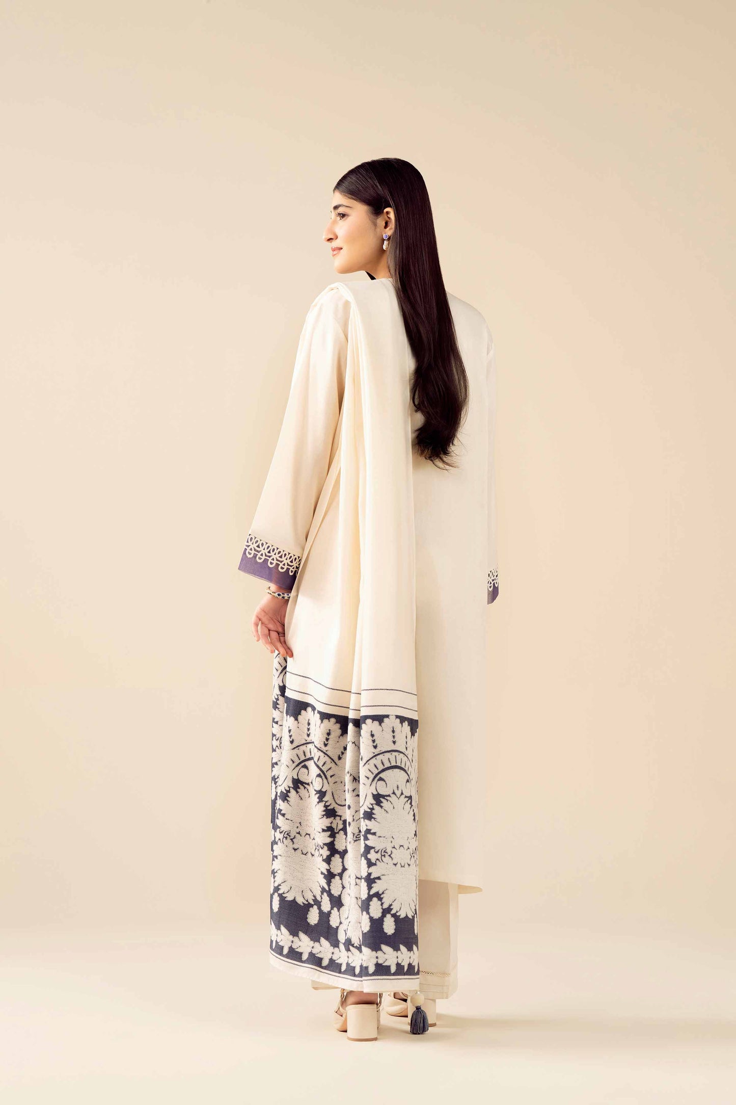 3 Piece - Embroidered Suit - PW25-471