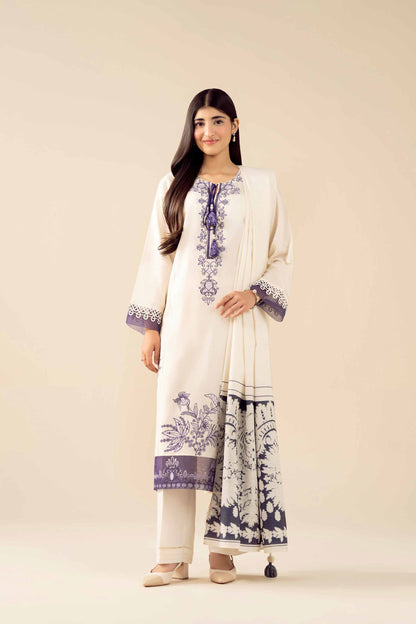 3 Piece - Embroidered Suit - PW25-471