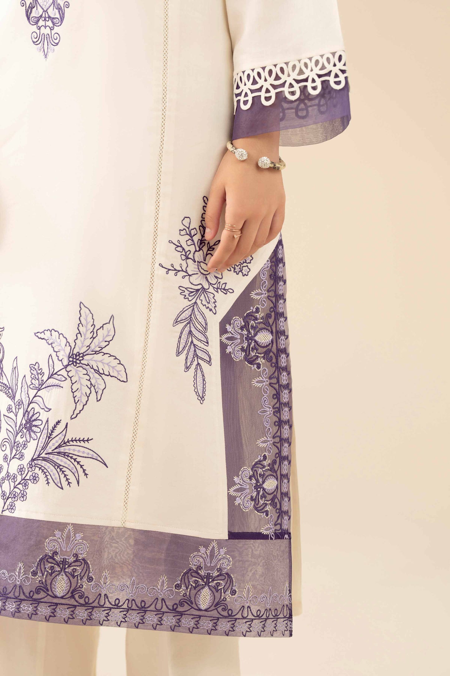 3 Piece - Embroidered Suit - PW25-471