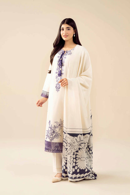 3 Piece - Embroidered Suit - PW25-471