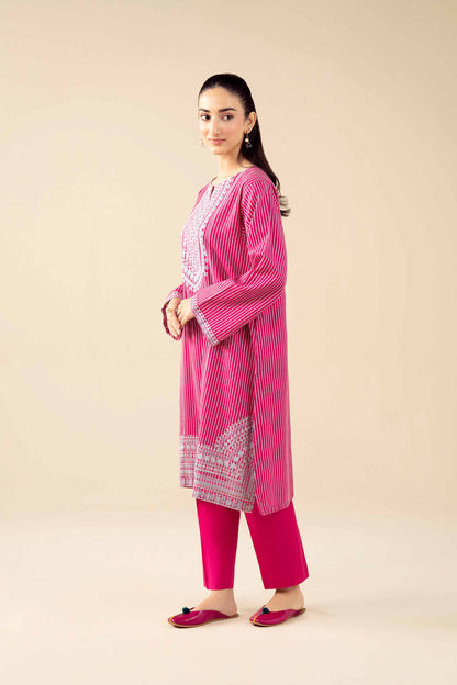 2 Piece - Printed Embroidered Suit - PW25-86