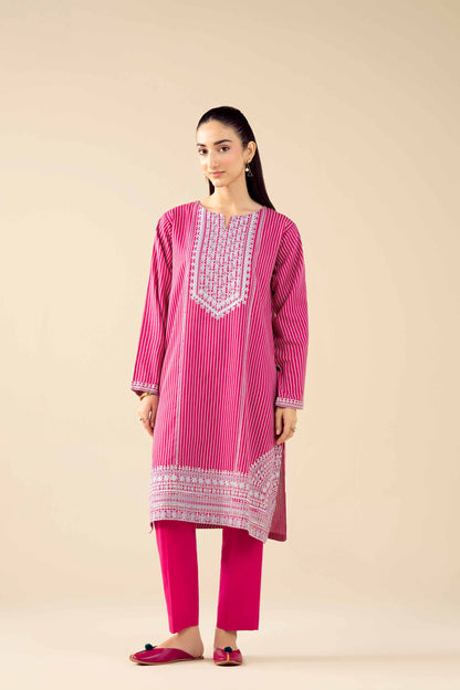 2 Piece - Printed Embroidered Suit - PW25-86