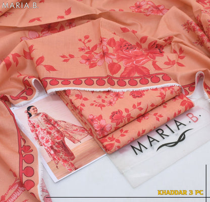 MARIA.B. M Prints '24 | 3-Piece Printed Khaddar Winter